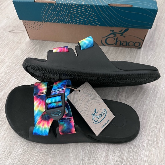 Chaco Chillos Slide Sandal Tie Dye - Picture 2 of 7